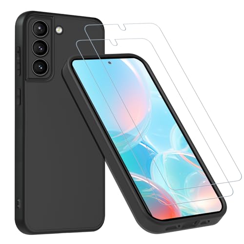 TPLTECH für Panzerglas für Samsung Galaxy S21 Schutzfolie, [2 Schutzglas + 1 Handyhülle] 9H Kratzfest Displayschutz, 0.33mm Ultra HD Folie, Fingerabdruck-ID Unterstützen, Blasenfrei, Rundumschutz von TPLTECH