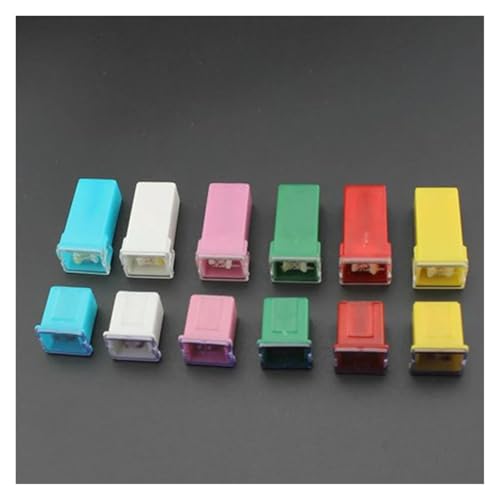 2pcs Auto Car fuse 20A 25A 30A 40A 50A 60A 70A 80A 90A 100A 120A Truck sqaure Fuse Box Car Modification Repair Insurance Fuse(50A,1.6cm Short L) von TPQZQAUEC