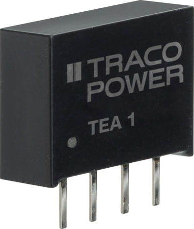 TEA 1-0505 - DC/DC-Wandler TEA 1, 1 W, 4,5-5,5/5,0 VDC, SIL-4 von TRACO