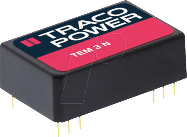 TEM 3-0512N - DC/DC-Wandler TEM 3N, 3 W, 12 V, 250 mA, DIL-24 von TRACO