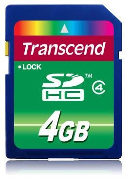 Transcend TS4GSDHC4 Speicherkarte 4 GB von TRANSCEND