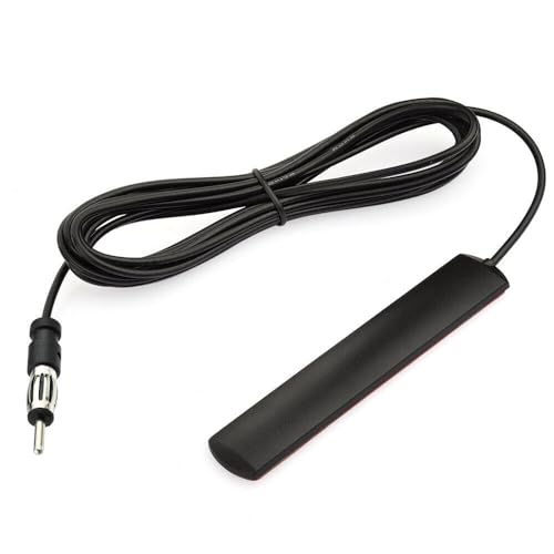 Car Antenna Car Stereo FM AM Radio Antenna Car Adhesive Mount Hidden Patch Antenna for Vehicle Truck SUV Car Stereo in Dash Head Unit CD Media Receiver Player Audio HD Radio Tuner Amplifier von TREADALT-TEC