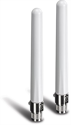 TRENDnet TEW-AO46S 4/6 dBi Dual-Band Antennen-Set (omnidirektional) mit Überspannungssicherung für den Außengebrauch von TRENDnet