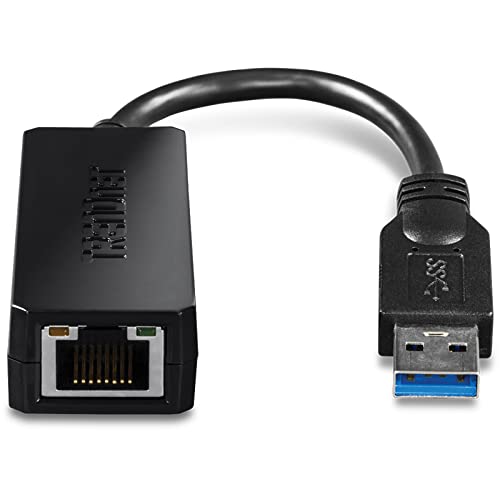 TRENDnet TU3-ETG USB 3.0 zu Gigabit Ethernet LAN Netzwerk Adapter für Windows, Mac, Chromebook, Linux, und bestimmte Android Handy, ASIX AX88179 Chipset von TRENDnet