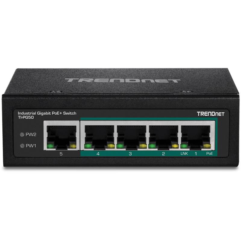 Trendnet TI-PG50 Netzwerk-Switch Managed Gigabit Ethernet (10/100/1000) Schwarz Power over Ethernet (PoE) (TI-PG50) von TRENDnet