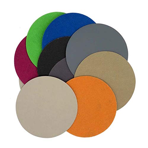 TRENTSNOOK 30PCS 4 Zoll 100 mm Wasserdicht Schmirgelpapier Haken- und Schlaufen Sand Discs Siliziumkarbid 60 bis 10000 Schleifscheiben zum Polieren(1500) von TRENTSNOOK