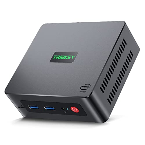 TRIGKEY Mini PC 12th Gen Intel Alder Lake-N100 Prozessor (bis zu 3,40GHz) Green G4 Mini Computer 11 Pro, 16G DDR4 3200Mhz 500G M.2 2280 SSD Mini Desktop PC, Dual HDMI, WiFi 6, BT 5.2, USB 3.2 Gen 2 von TRIGKEY