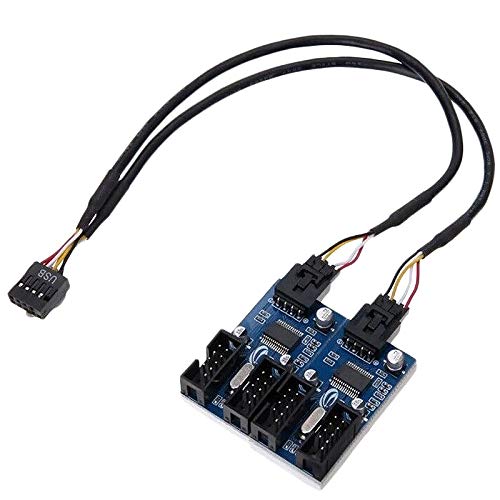 TRITAM Motherboard USB 9Pin Kopfzeile 1 Bis 4 Splitter Anschluss Multiplier 30Cm Verlängerungs Kabel von TRITAM