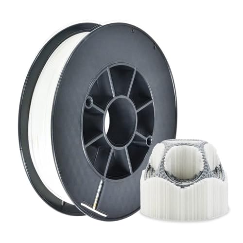 PVA Filament, wasserlösliche Unterstützung für 3D Drucker Filament, 1,75 mm 0,5 kg Spule für 3D Drucker, Natürliche Farbe von TRONXY