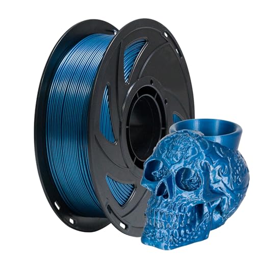 TRONXY PETG 3D-Drucker-Filament Blau, 1,75 mm Filament mit metallischem Glanz, Maßgenauigkeit +/- 0,03 mm, 1 kg Spule PETG-Filament, Blau von TRONXY