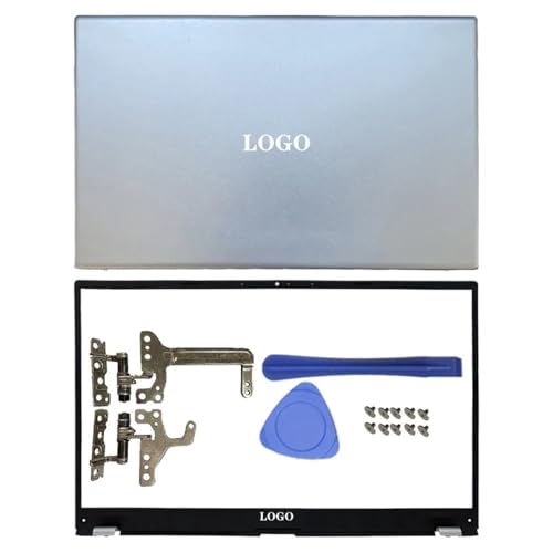 Ersatz Laptop LCD Back Cover Frontblende Scharniere Handballenauflage und Bodengehäuse X512 X512J X512F F512 V5000F Kompatible Teile(S ilverABHinges) von TRyYCB