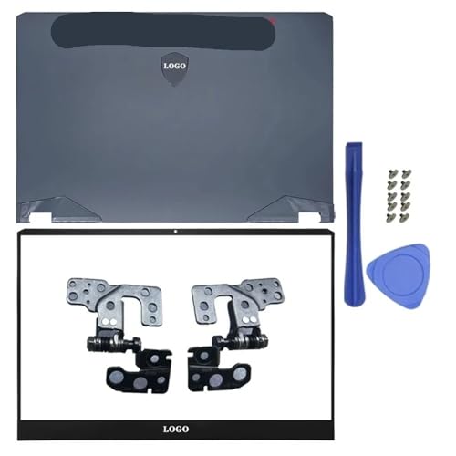 Ersatz-Laptop-LCD-Rückabdeckung, Scharnier, Scharnierabdeckung, Handballenauflage, unteres Gehäuse, kompatibel mit GE66 GE66VR GP66 MS-1541 MS-1542 MS-1543 Laptops(GE66 AB Hinges) von TRyYCB