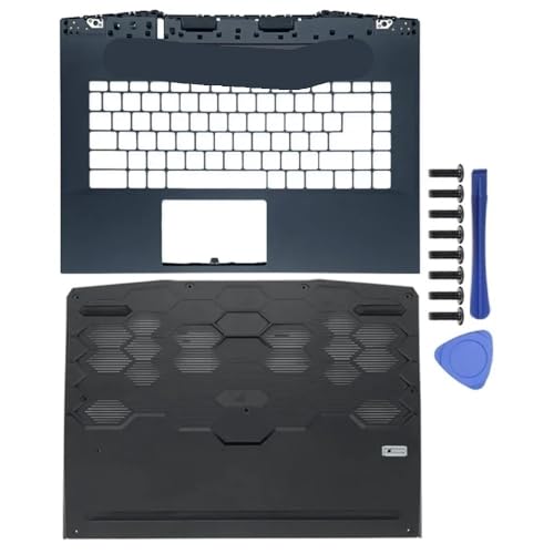 Ersatz-Laptop-LCD-Rückabdeckung, Scharnier, Scharnierabdeckung, Handballenauflage, unteres Gehäuse, kompatibel mit GE66 GE66VR GP66 MS-1541 MS-1542 MS-1543 Laptops(GE66 CD Cover) von TRyYCB