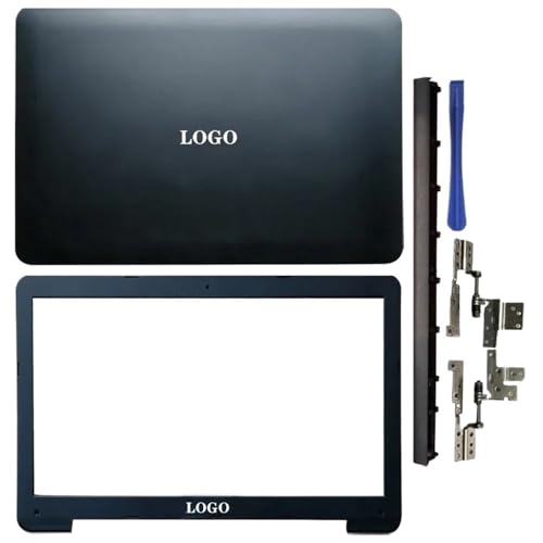 Kompatible LCD-Rückabdeckung, vordere Lünette, Scharniere, Abdeckung der Handballenauflage, unteres Gehäuse Compatible with A555 X555 K555 F555 X554 F554 K554 W519L VM590L Laptop(ABHingesHingesCover) von TRyYCB