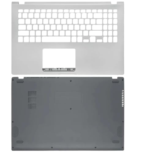 Kompatibles Laptop-Gehäuse, LCD-Abdeckung, vordere Rahmenscharniere, Handballenauflage, unteres Gehäuse, X509 FL8600 D590D M509D Y5100 Y5200F X515 V5200J(Silver CD Cover) von TRyYCB