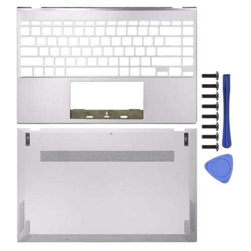 LCD-Rückabdeckung, vordere Rahmenscharniere, Handballenauflage, unteres Gehäuse, kompatibel mit Zenbook 13 UX325 UX325A UX325J UX325EA UA U3700 U3700J(Silver CD Cover) von TRyYCB