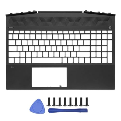 Lila LCD-Rückabdeckung, vordere Blendenscharniere, Handballenauflage und unteres Gehäuse, kompatibel mit 15-DK-Laptop-Modellnummern L56914-001, L57593-001, L65255-001(NO Keyboard C) von TRyYCB