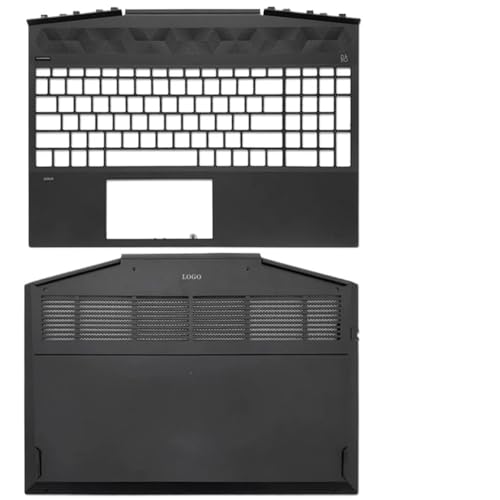 Lila LCD-Rückabdeckung, vordere Blendenscharniere, Handballenauflage und unteres Gehäuse, kompatibel mit 15-DK-Laptop-Modellnummern L56914-001, L57593-001, L65255-001(NO Keyboard CD) von TRyYCB