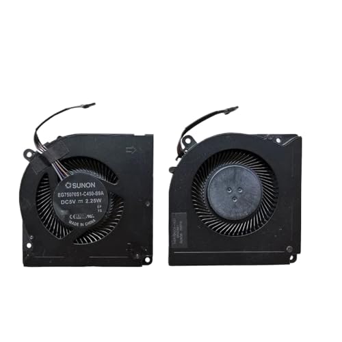 TRyYCB Lüfter Kompatibel mit Laptop-CPU-GPU, kompatibel mit Mechrevo F117-BB Plus GK56CNZ 7000 9000-Serie(Two Fans C450-S9A) von TRyYCB