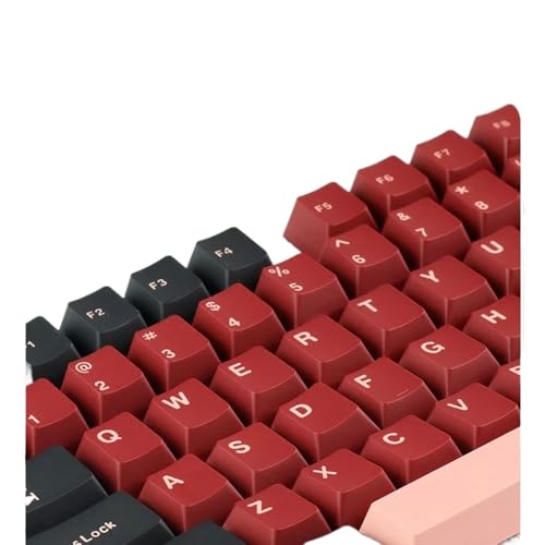 TRyYCB PBT-Doppelinjektions-Tastenkappen-Set für mechanische Tastaturen, kompatibel mit GMK67 GMK87, inklusive kabellosem USB-Tastaturzubehör mit 125 und Standard-Loch-Design(HEITAO) von TRyYCB