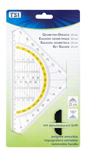 TSI Geodreieck 25 cm mit abnehmbarer Griff, Art. Nr. 46322 von TSI