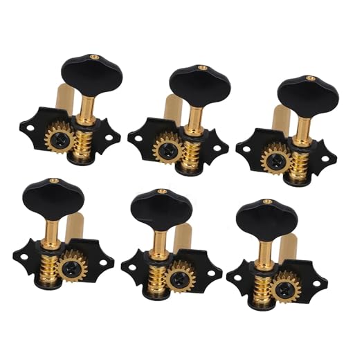 Stimmgeräte Ersatzteile für Gitarren 20 Set Von Schwarz Goldene 3L 3R Klassische Gitarre Getriebe Verhältnis 18:1 Tuning Peg von TSTS