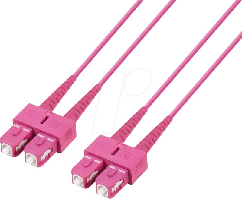 TTL 61522D-200M4 - LWL Kabel, SC / SC Duplex, 50/125µ, OM4, violett, 20 m von TTL NETWORK