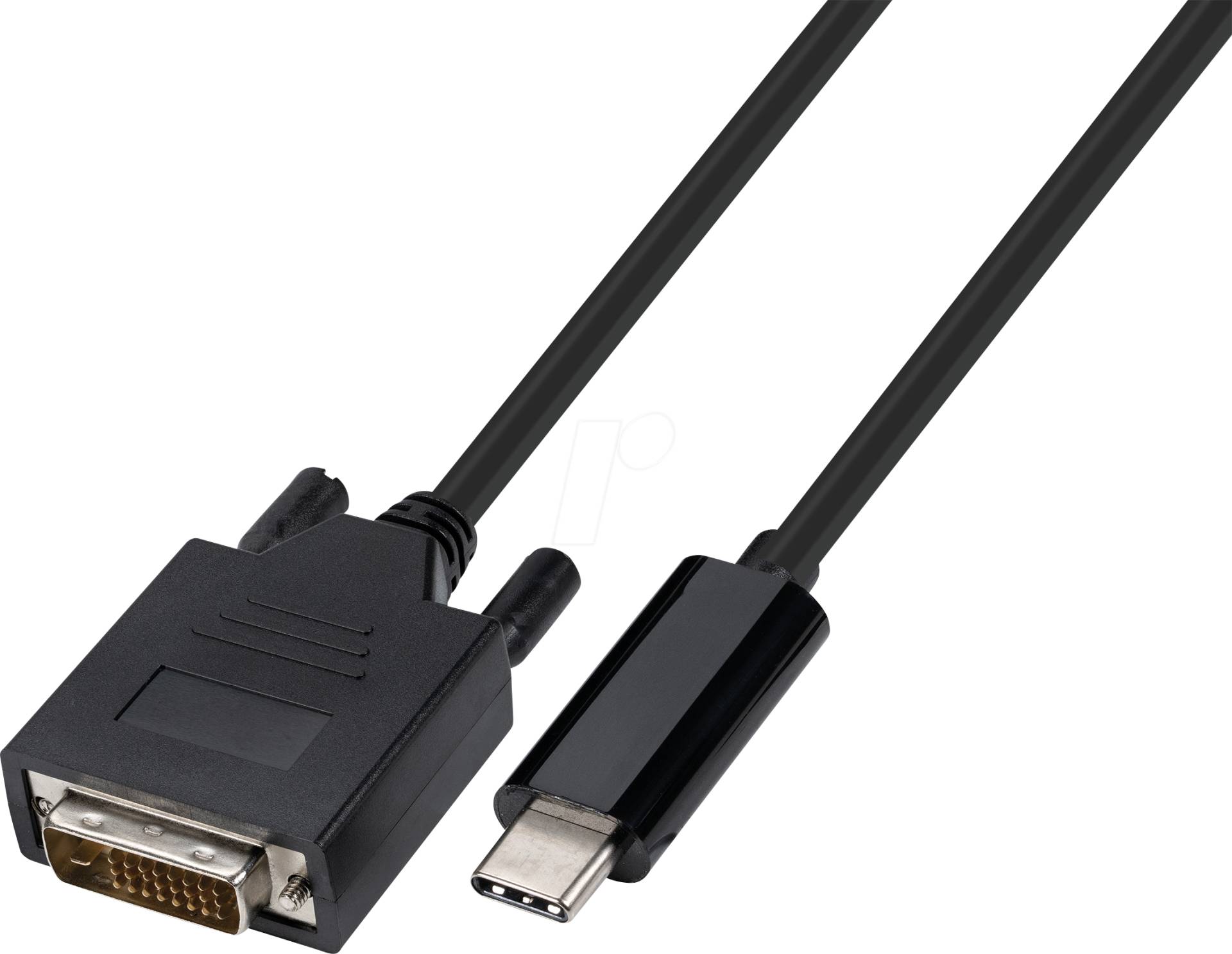 TTL USBCDVI-B0,5 - USB C Stecker auf DVI Stecker, 4K@30 Hz, 0,5 m von TTL NETWORK