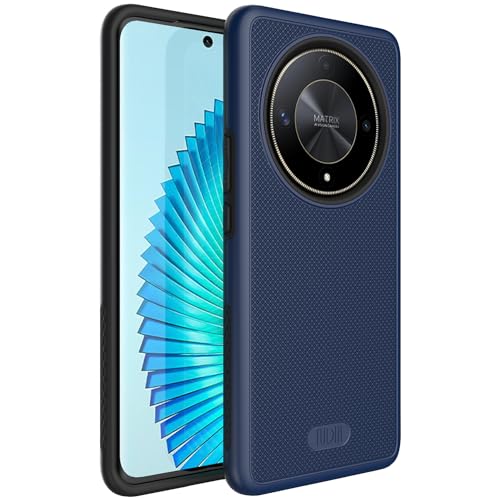 TUDIA MergeGrip kompatibel mit Honor Magic 6 Lite Hülle 5G / Honor X9b Hülle, [Militär Grade] Stoßfestes Dual Layer Dünn TPU Schlanke Passform Hochleistungsschutz Handyhülle - Indigoblau von TUDIA