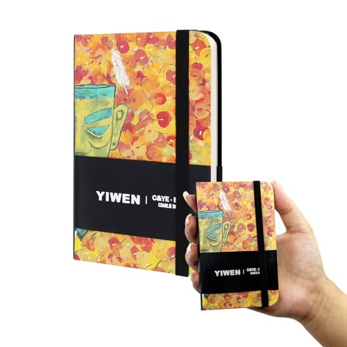 TUNJILOOL Notizbuch A5/A6/A7, Premium 80gsm Tintenfestes Papie Dickes,PU Hard Cover Notebook Zhou Yiwen Designer Zusammenarbeit von TUNJILOOL