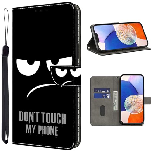 TUOLISG Handyhülle für Honor Magic 6 Lite 5G Hülle,Schutzhülle Honor Magic 6 Lite 5G Leder Wallet Kartenfach Standfunktion Klapphülle Hüllen Case Cover -Nicht anfassen von TUOLISG