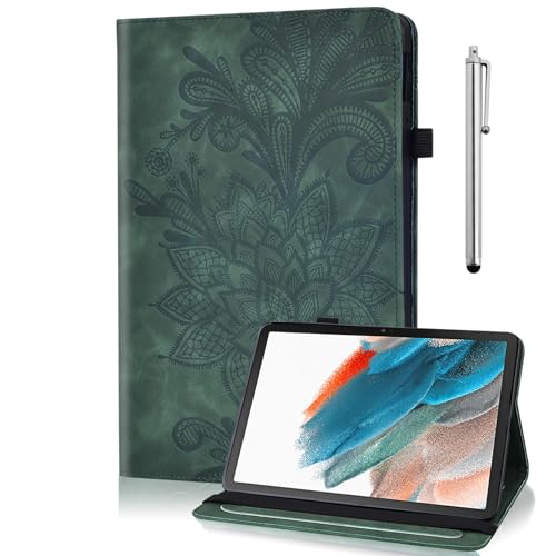 TUOLISG Hülle für Samsung Galaxy Tab S2 9.7 Zoll T810N / T815N / T813N / T819N PU Leder Multi-Winkel Folio Schutzhülle mit Stylus Pen und Kartenschlitz Ständer Cover Case für Galaxy Tab S2 -Grün von TUOLISG