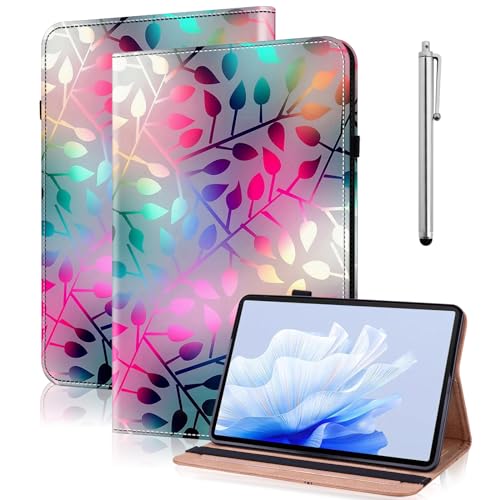 TUOLISG Hülle für Samsung Galaxy Tab S6 Lite 10.4 2024/2022/2020, Folio Flip PU Leder Tablet hülle für Galaxy Tab S6 Lite SM-P610/P613/P615/P619/P620/P625/P627, Ahornblatt von TUOLISG