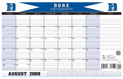 Turner CLC Duke Blue Devils 2010 Akademischer Tischkalender, 27,9 x 43,2 cm (8230283) von TURNER