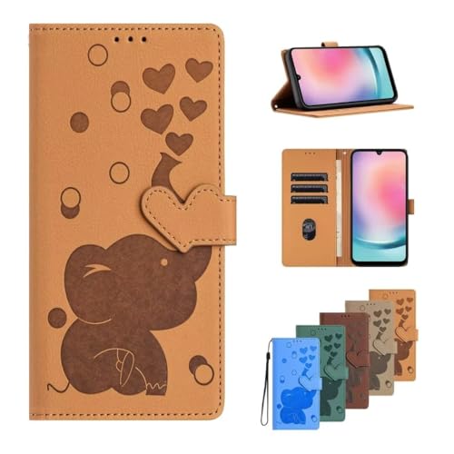 Handyhülle Kompatibel mit iPhone 13 Mini/ 12 Mini Hülle Flip Lederhülle, für iPhone 13 Mini/ 12 Mini Handyhülle Book Case Wallet PU Leder Tasche und Magnet Kartenfach Silikon Schutzhülle gelb von TUUNKMUY