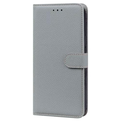 Handyhülle für Samsung Galaxy M35 Hülle Premium Lederhülle Klappbar Flip Case Magnet Closure Kartenfach Standfunktion Schutzhülle Tasche für Samsung Galaxy M35,grau von TUUNKMUY