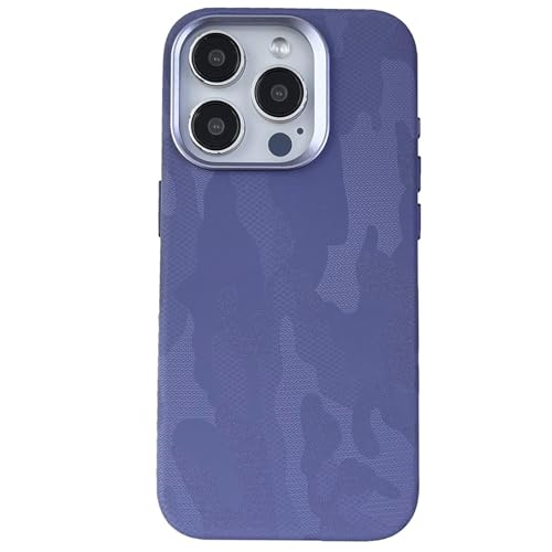 TVNYRVZA-Leder Hülle für iPhone 15 Pro Max/15 Pro/15 Plus/15- Business-Stil Dünne Handyhülle Mode Telefonhülle Für Männer und Frauen(Purple1, 15ProMax) von TVNYRVZA