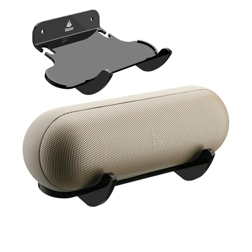 TXEsign Lautsprecher Wandhalterung Schweberegal für Beats Pill (2024 Release) Tragbarer Bluetooth Lautsprecher, Acryl Lautsprecher Wandhalter Display Wandregal für Beats Pill 2024 (Schwarz) von TXesign