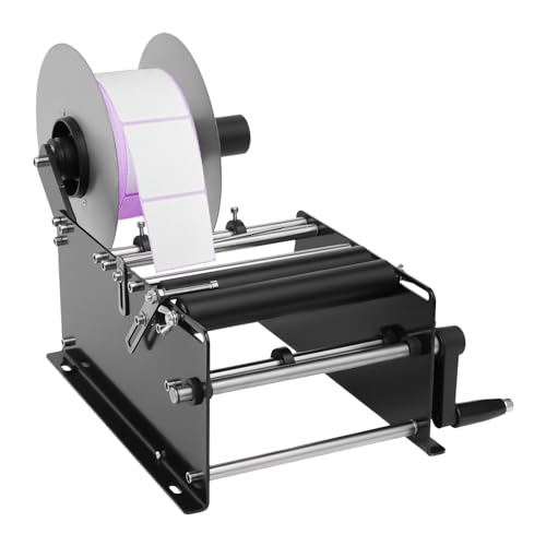 TaNeHaKi Etikettiermaschine für Flaschen Manuelle Flaschenetikettiermaschine Etikettiergerät Flaschen Runde Flaschenetikettiermaschine Etiketten Applikator für 2-12cm Flaschen von TaNeHaKi