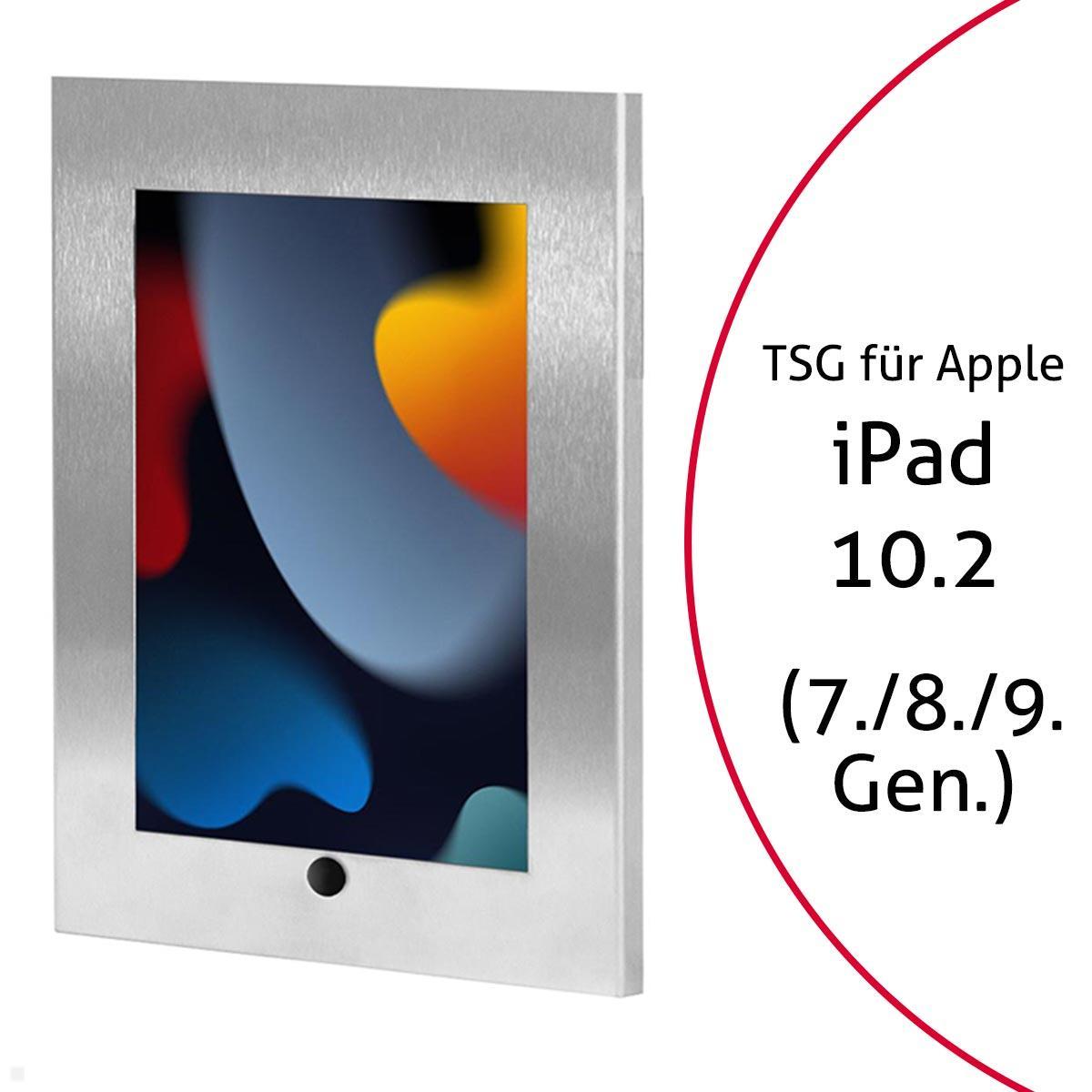 TabLines TSG068E Tablet Schutzgeh?use iPad 10.2 (7./8./9. Gen.), HB, Edelstahl von TabLines