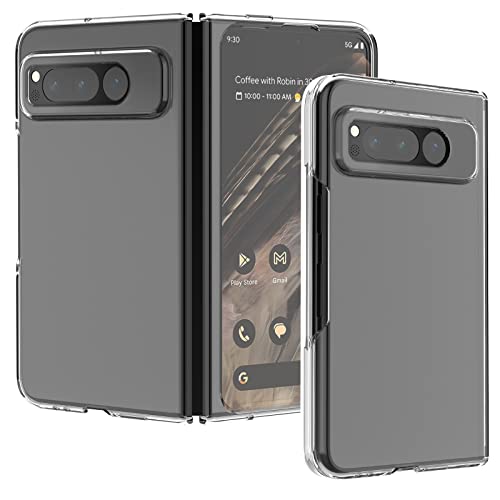 Tacilin Hülle für Google Pixel Fold Schutzhülle, Slim Ultra Dünn Outdoor Handyhülle,Matt PC Stoßfeste Kratzfeste Schutzhülle Case Cover (Transparent) von Tacilin