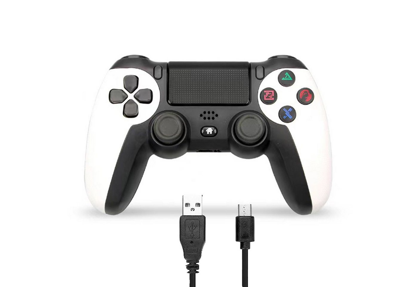 Tadow Gamepad,Bluetooth Gamepad,Wireless Controller für PS4,600mAh,Weiß PlayStation 4-Controller (weiß) von Tadow