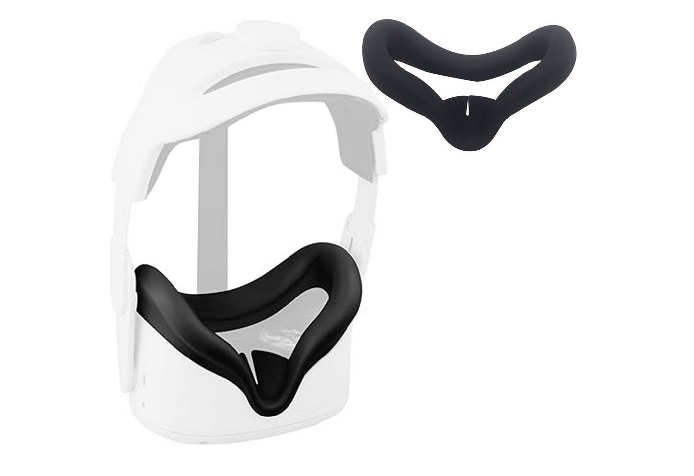 Tadow Meta Quest 3 Anti-Leckage-Maske,VR-Maske Anti-Rutsch,VR-Zubehör Virtual-Reality-Brille (Quest 3 Silikonmaske,VR-Zubehör) von Tadow