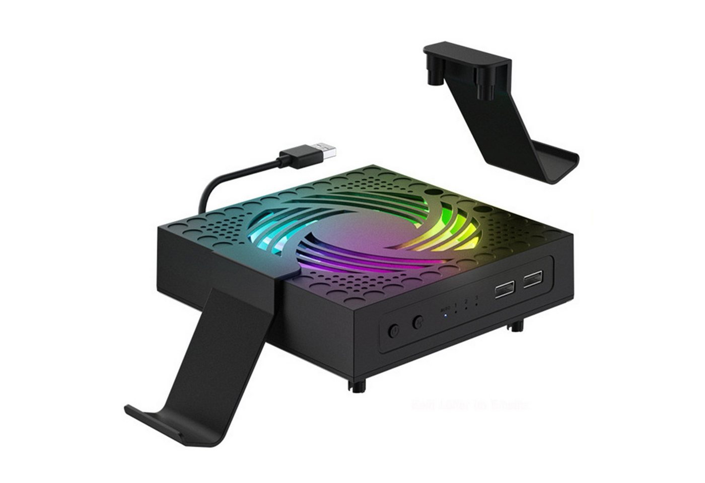 Tadow Xbox-Konsole Lüfter,RGB,Kühlung Staub Lüfter,für Xbox Serie x XSX Xbox-Controller (2 USB-Anschlüsse) von Tadow