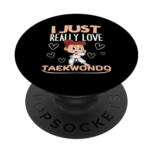 Taekwondo Girl Coach Ich liebe Taekwondo einfach wirklich PopSockets mit austauschbarem PopGrip von Taekwondo Enthusiast Training Passion