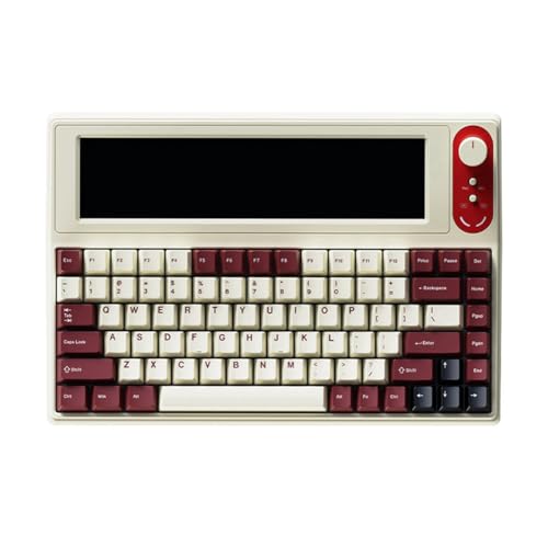 TagIo AKP846 Mechanische Tastatur mit Smart Display und 10,1-Farbbildschirm, Dichtungsstruktur, Hot-Swap-Fähigen PBT-Tastenkappen,B von TagIo