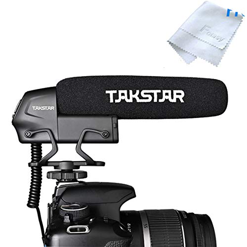 TAKSTAR SGC-600 On-Camera-Kondensator Interview Mikrofon Superniere 3-Stufen-Verstärkungsregelung Low-Cut-Schalter 3,5-mm-Stecker Kompatibel mit Canon Nikon Sony von Takstar