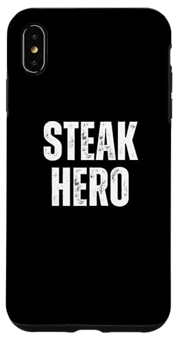 Hülle für iPhone XS Max Steak Hero Lustiger Humor Essen Text Grill Witz von Talk Steak to Me Merch