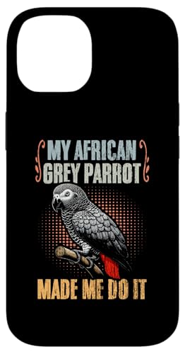 Hülle für iPhone 14 Mein afrikanischer Graupapagei hat mich dazu gebracht, Retro-Ornithologie-Liebhaber von Talking African Grey Wings