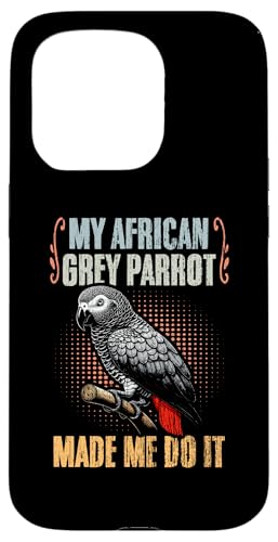 Hülle für iPhone 15 Pro Mein afrikanischer Graupapagei hat mich dazu gebracht, Retro-Ornithologie-Liebhaber von Talking African Grey Wings